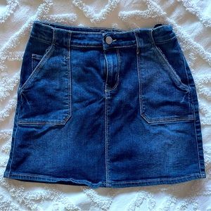 Jean mini skirt